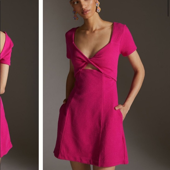 Anthropologie Maeve Cut-Out Mini Dress - Picture 2 of 4